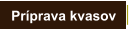 Prprava kvasov